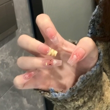 手工穿戴甲贴片可拆卸卡通小猫显白长款显瘦纯欲风新年腮红美甲