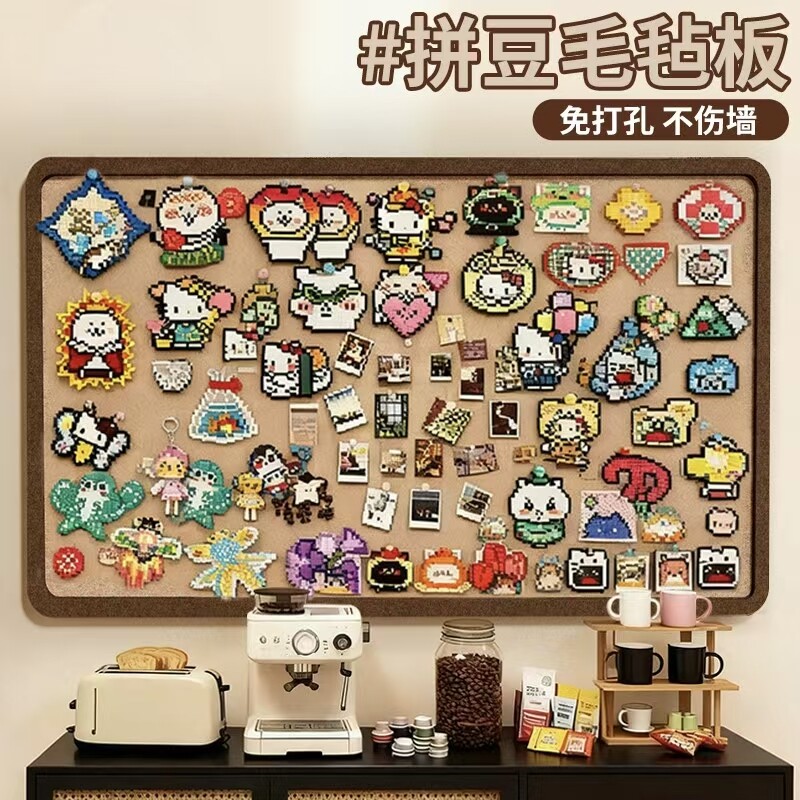 毛毡板照片墙贴背景板装饰展示板图片