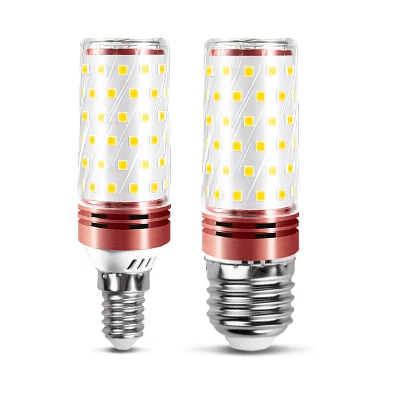 led灯泡玉米灯家用e27螺口超亮节能灯e14小螺旋客厅吊灯三色