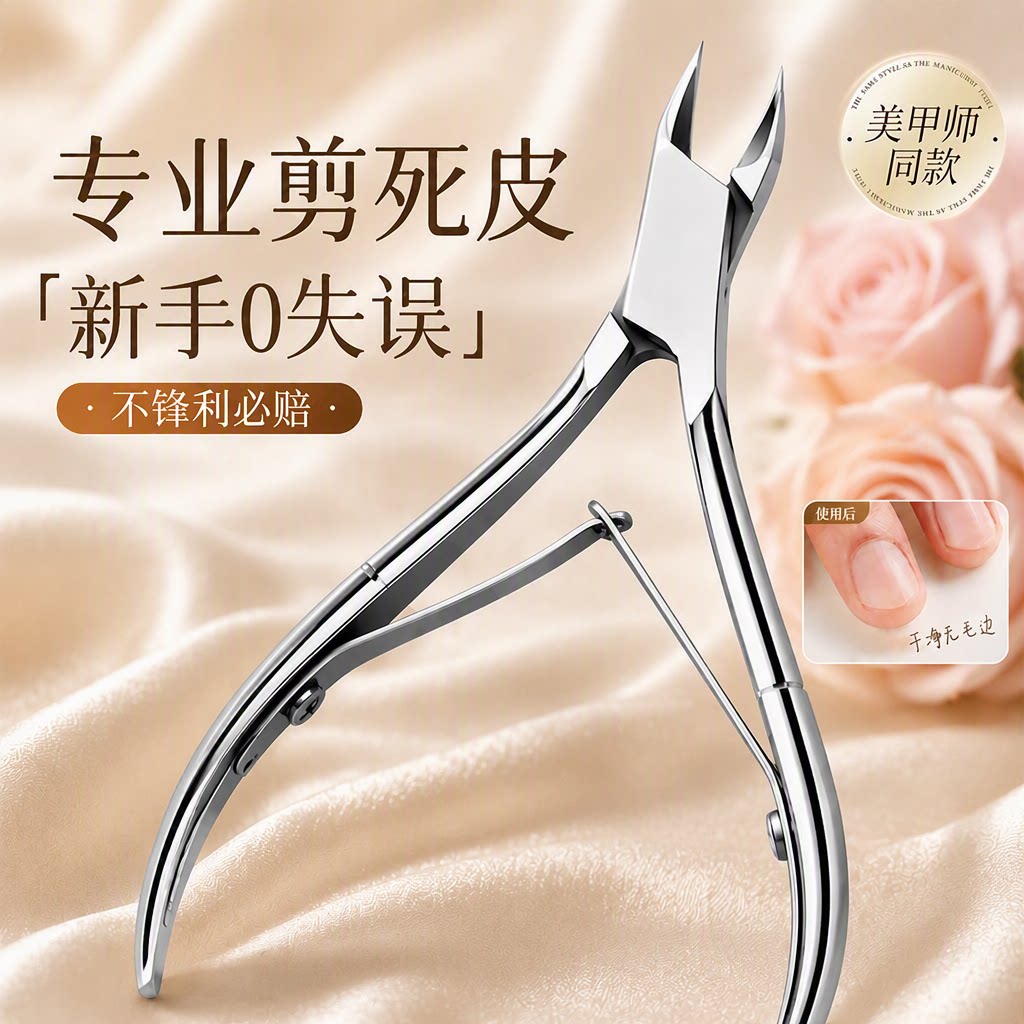 死皮剪美甲店专用美甲修甲工具套装修手指甲去死皮剪刀钢推专业剪