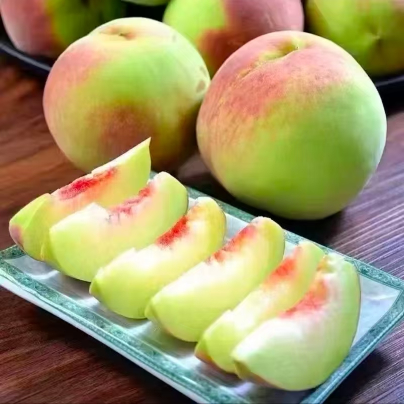 山东沂蒙山脆蜜桃白花桃甜青桃非鹰嘴桃现摘孕妇新鲜水果