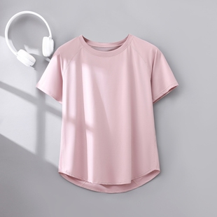 瑜伽服女2026高级感新款短袖速干衣专业跑步T恤宽松透气健身上衣