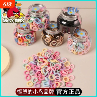 愤怒的小鸟儿童高弹力小皮筋不伤发皮套宝宝头绳多彩发绳耐用发圈