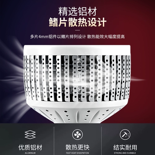 Светодиодная энергосберегающая лампа, супер яркая лампочка, промышленный светильник, с винтовым цоколем, 27150W, высокая мощность