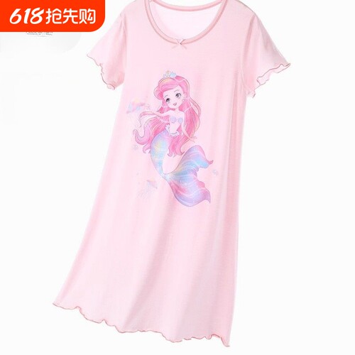 儿童莫代尔女童睡裙夏季薄款美人鱼睡衣2026新款中大童公主家居服