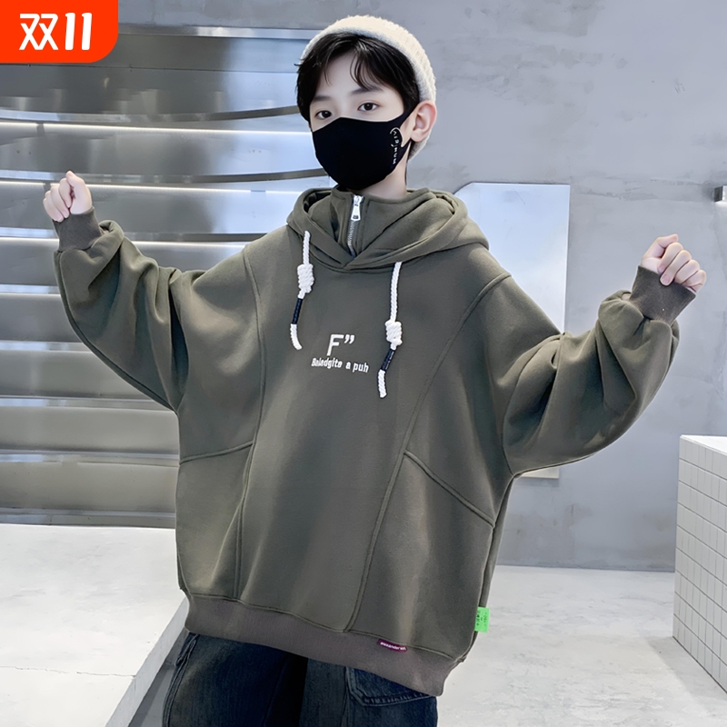 爱西娜秋冬款男童休闲卫衣