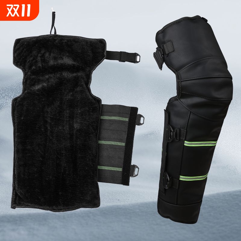 冬季骑电动车摩托车护膝保暖防风防寒护腿电瓶车男女防雨pu调节水