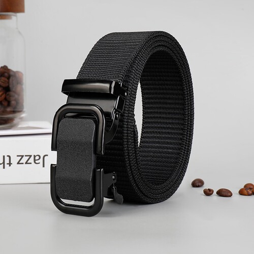 自动扣潮流百搭腰带男潮运动帆布