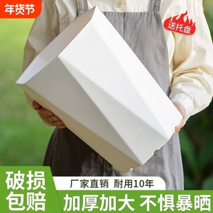 花盆家用大号客厅简约塑料加厚盆栽发财树龙血树天堂鸟大口径花盆