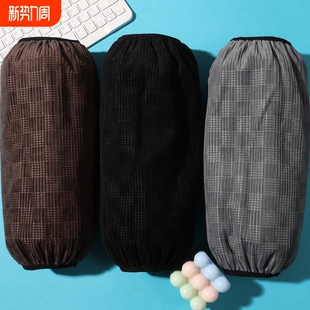 纯色袖套长款秋冬套袖男女工作护袖头羽绒服成人深色耐脏防污家务