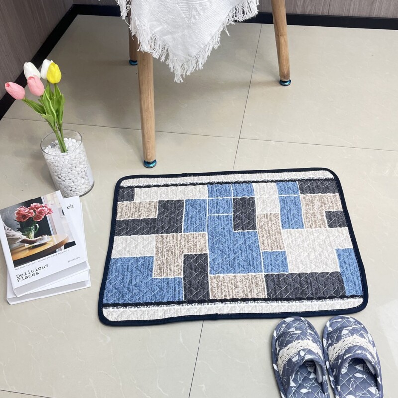 绗缝全棉家用地垫卡通地垫拼接脚垫防滑垫加厚可机洗宠物垫布艺垫