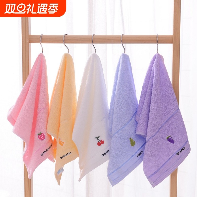 10条装 新疆棉毛巾童巾纯棉毛巾婴儿童洗脸面巾柔软吸水儿童毛巾
