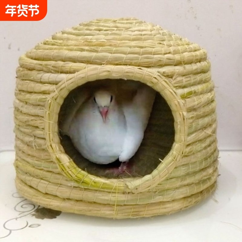 鸽窝鸽子巢窝鸽子窝孵蛋专用鹌鹑玄凤鸟窝鹦鹉窝保暖鸟巢下蛋草窝,宠物/宠物食品及用品,鸟窝,淘宝优惠券,粉丝福利购,淘宝优惠卷