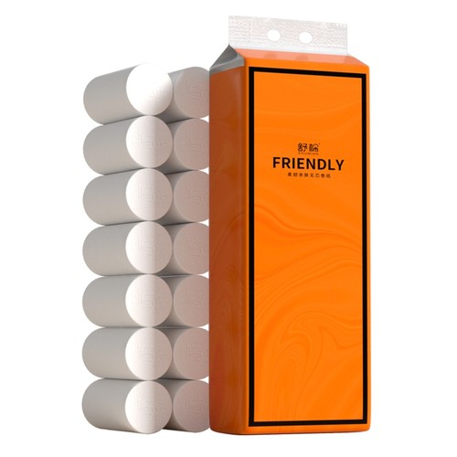 舒棉14卷有芯4层舒适亲肤卷纸