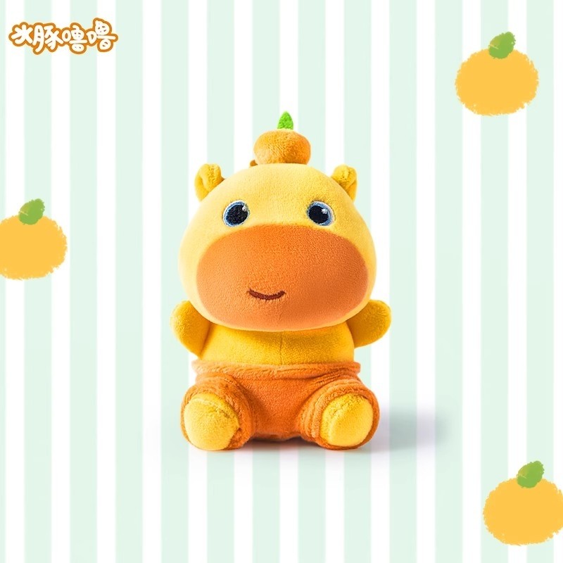 水豚噜噜毛绒玩偶挂件学生书包包钥匙扣小玩偶治愈系圣诞挂饰礼物