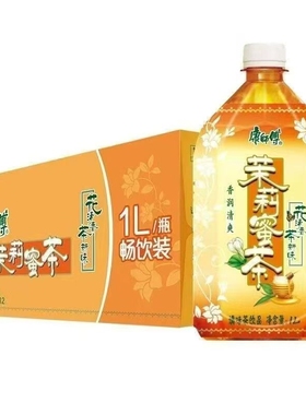 康师傅1L*12瓶茉莉蜜茶瓶装茶饮料大瓶装香茶聚会节日饮G茉莉花