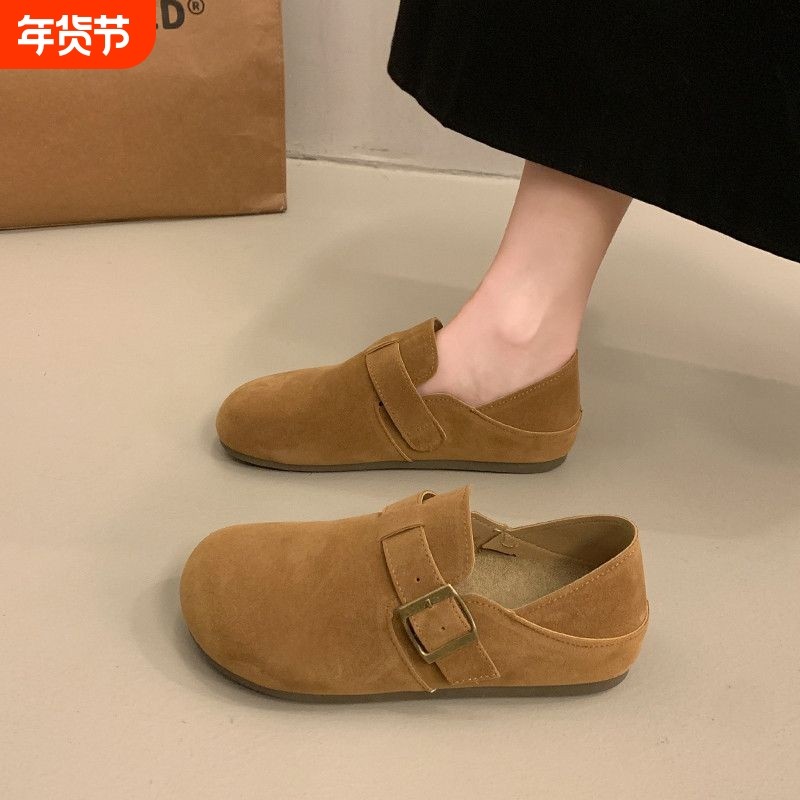 他她女孩可踩两穿孕妇勃肯鞋女2025新款冬季一脚蹬博肯单鞋休闲乐,女鞋,勃肯鞋/软木鞋,淘宝优惠券,粉丝福利购,淘宝优惠卷