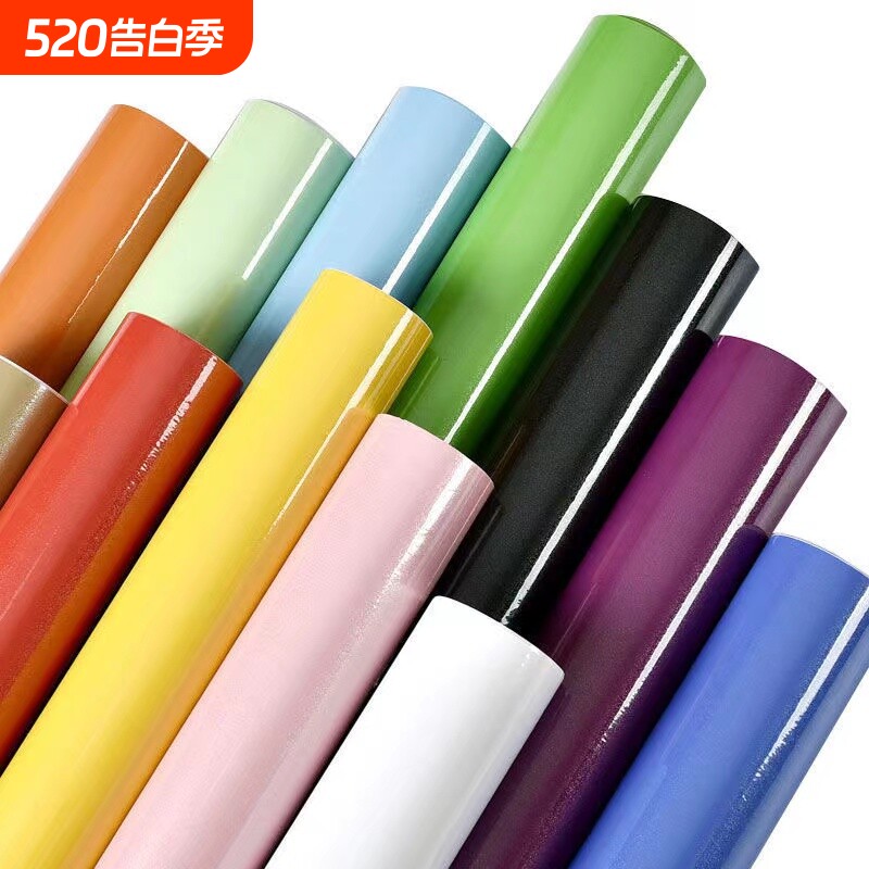 厨房橱柜翻新烤漆贴纸家具柜子柜门桌面贴膜防水墙纸台面防潮防油