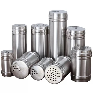 304不锈钢烧烤调料罐撒料瓶子胡椒粉调味子孜然瓶罐商用佐料盐罐