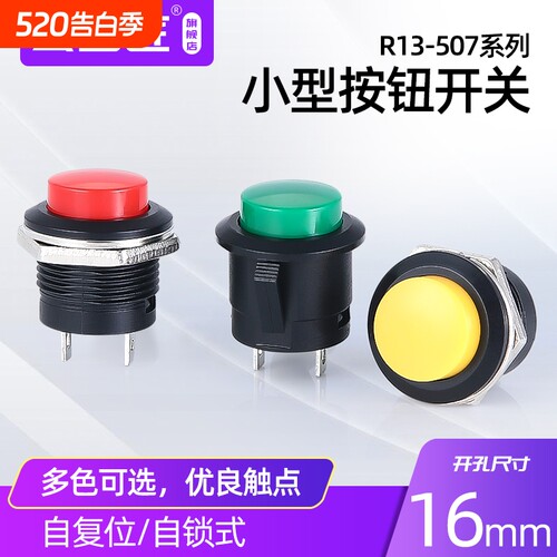 R13-507开关按钮点动开关