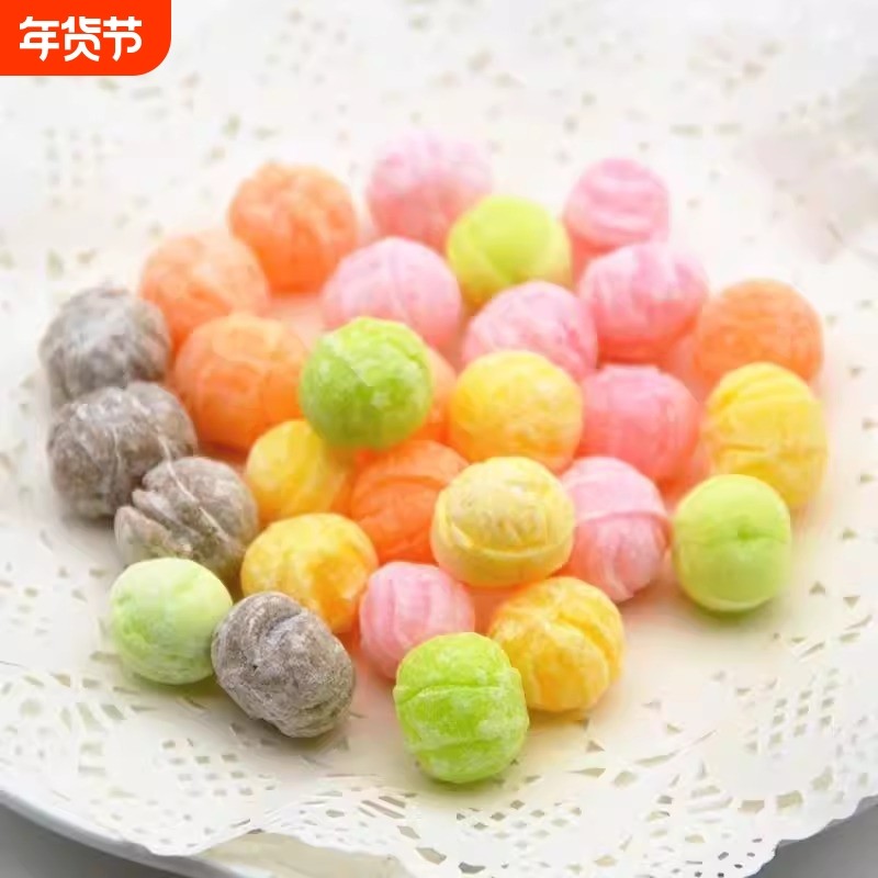 爆炸果汽糖果水果糖爆果汽酸柠檬糖苹果糖8090后怀旧零食混合软糖