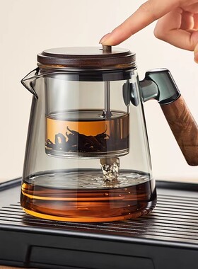 日本进口飘逸杯泡茶壶茶壶家用茶水分离器玻璃内胆茶具高端高硼硅