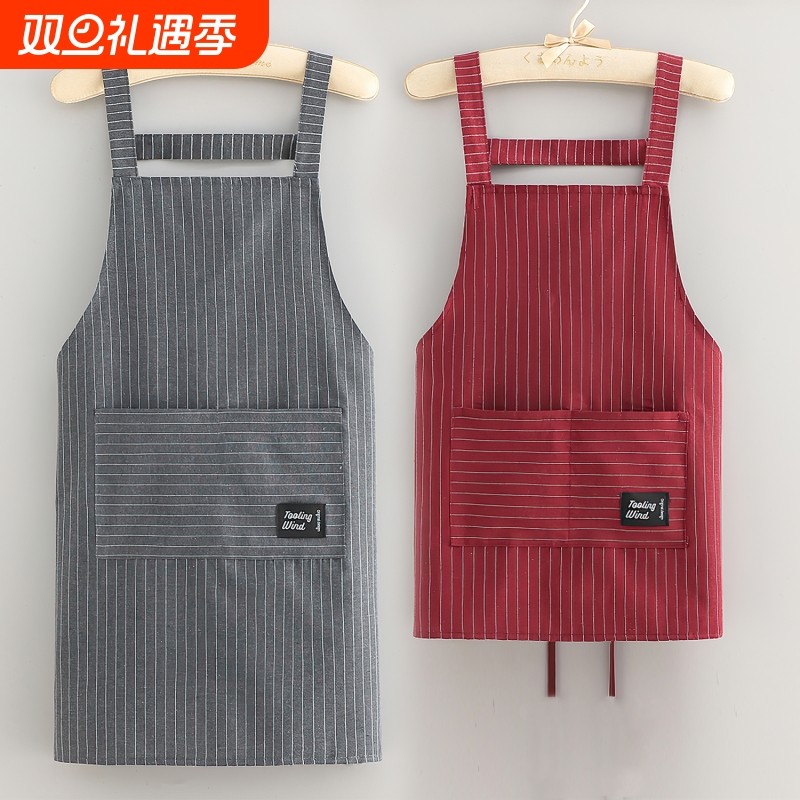 车间工厂耐磨围裙厨房家用做饭轻薄工作服女2025新款餐饮上班专用