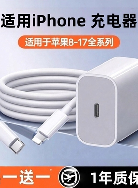 次日达官方正品45W快充适用苹果17充电器头iPhone16手机15promax插14数据线30w原正ipad品套装13接口固定协议