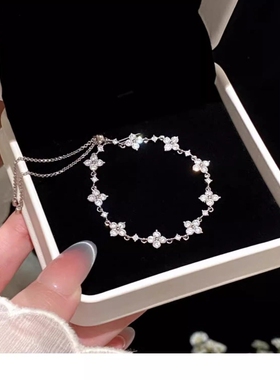 【幂琳】S999纯银四叶草手链女轻奢小众设计感高级手串送女友闺蜜