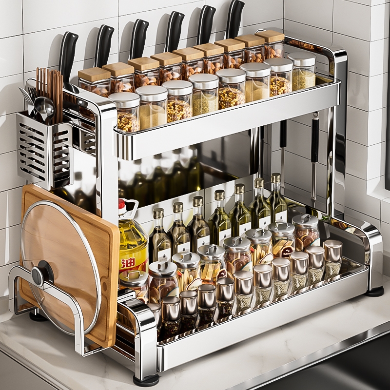 不锈钢厨房调料架|208人收藏