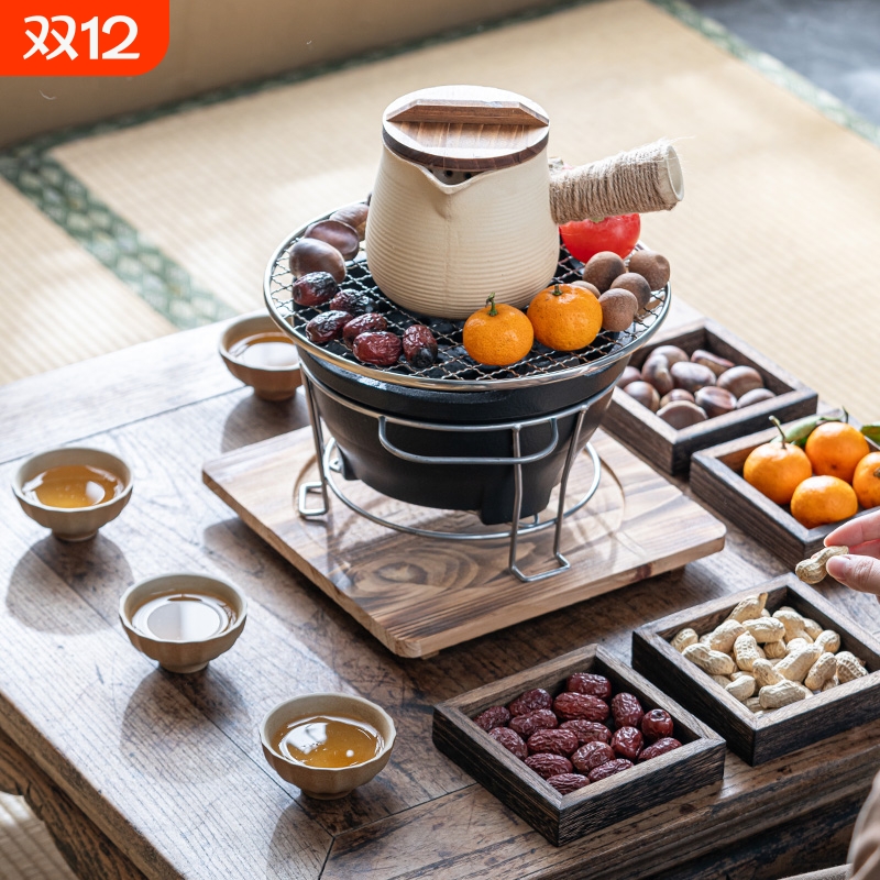 围炉煮茶壶烤奶茶罐茶杯套装