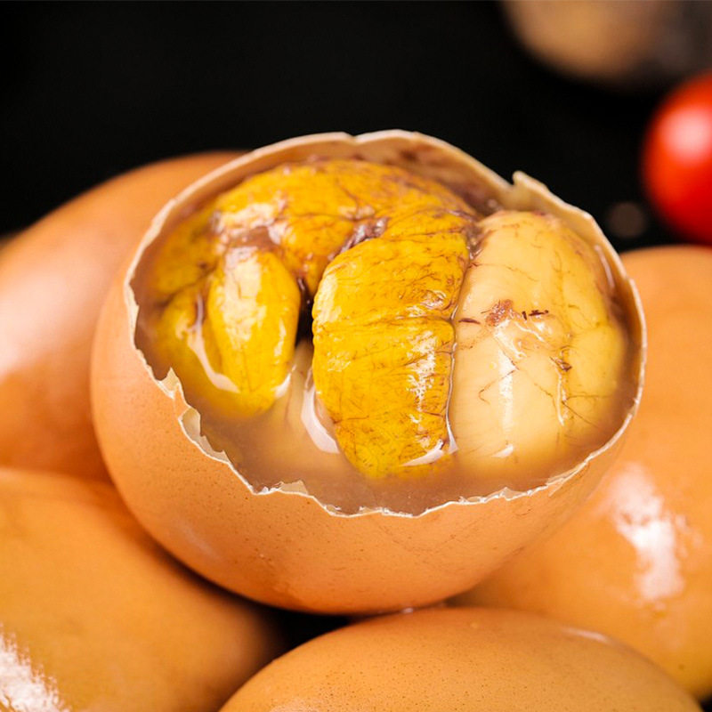 开袋即食活珠子毛蛋零食五香香辣味鸡胚蛋钢化蛋熟食真空独立包装