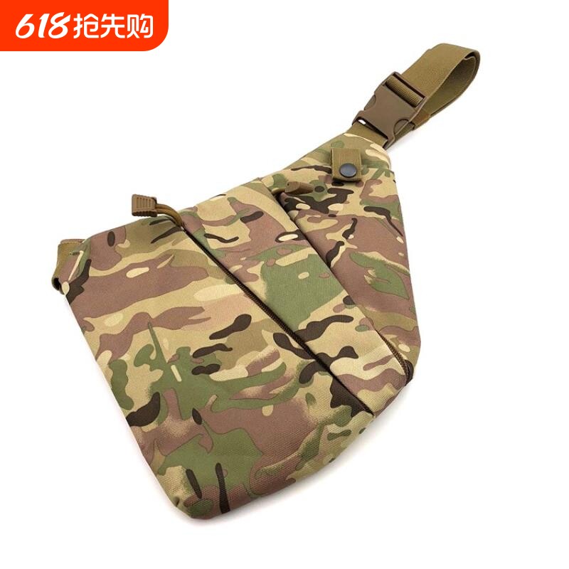 贴身单肩防盗包男士斜挎胸包多功能战术收纳包户外休闲运动腰包
