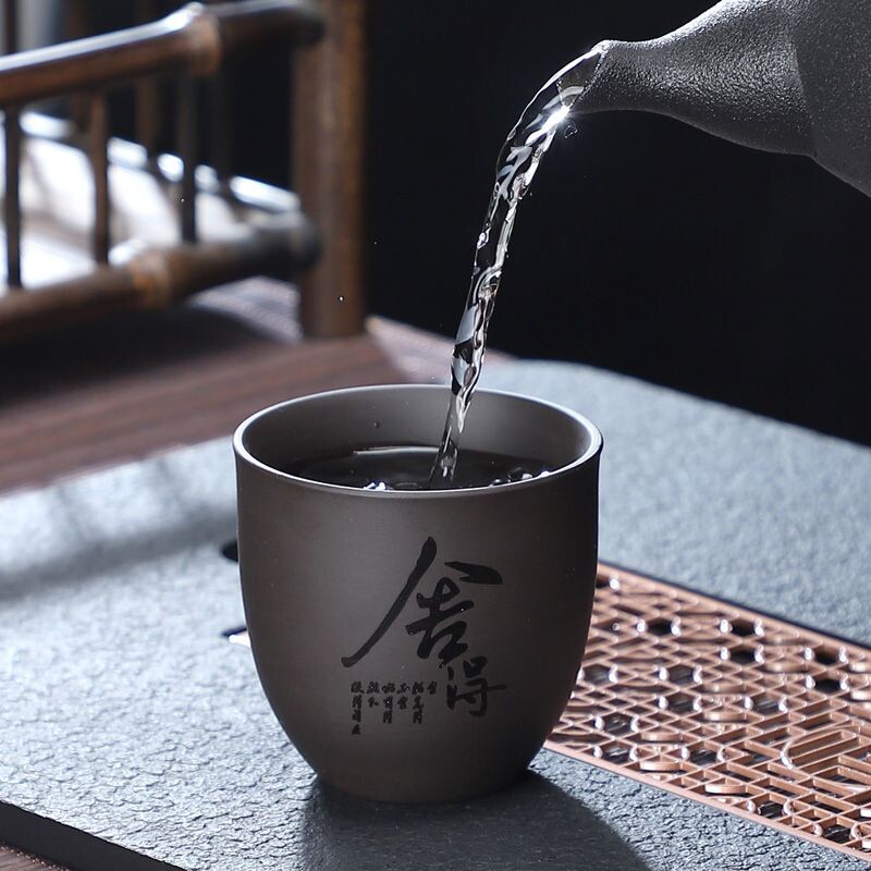 紫砂茶杯主人杯品茗杯家用水杯子一口杯泡茶杯功夫茶杯多规格