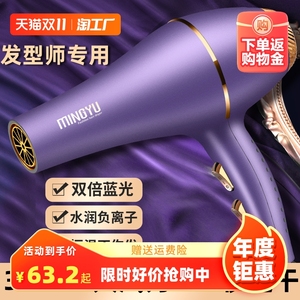 电吹风机家用大功率风力负离子护发发廊发型师专用速干风筒插电