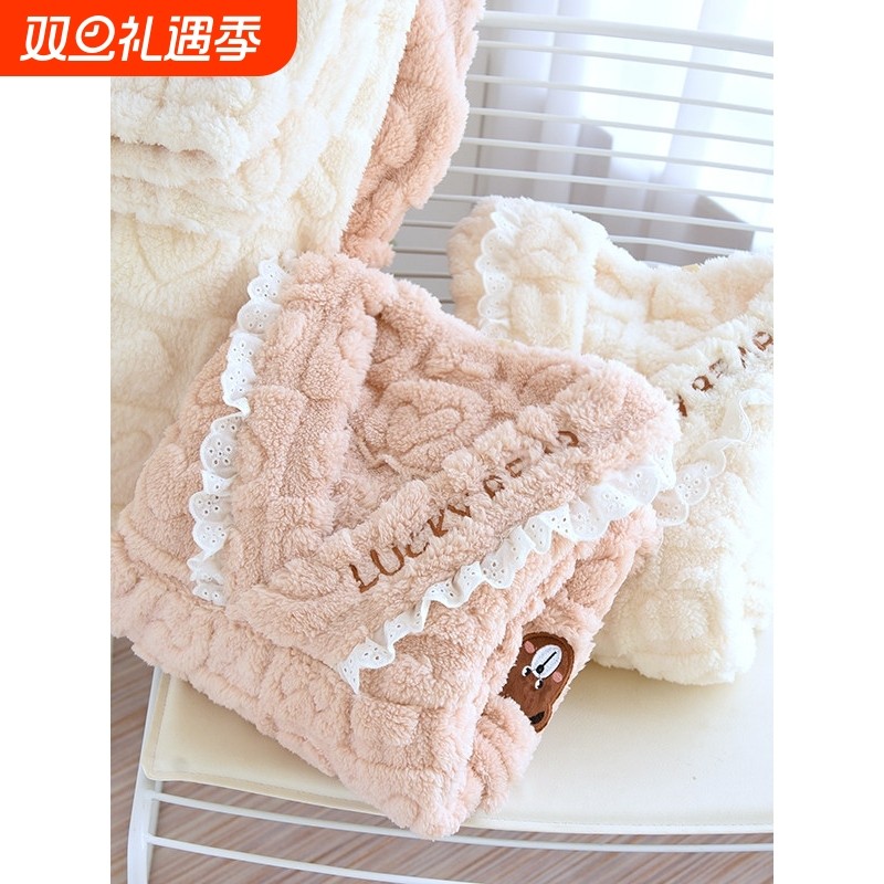 红豆珊瑚绒睡衣女冬季加绒加厚v领套头套装2025新款大码法兰绒家