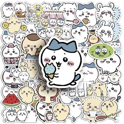 吉伊卡哇Chiikawa贴纸小八乌萨奇卡通可爱儿童贴画 画手机防水杯