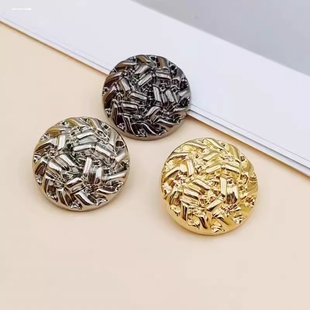 金属钮扣扣子呢大衣毛衣西服装 饰扣外套扣皮草扣金色风衣银色毛呢