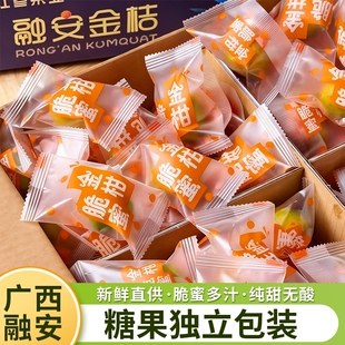 广西脆皮金桔独立包装 甜蜜小金柑桔子金橘融安特产 新鲜水果当季