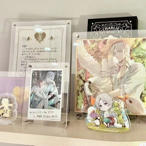 色纸专用展示收纳框亚克力透明相框画框谷美摆台玻璃方形打印周年