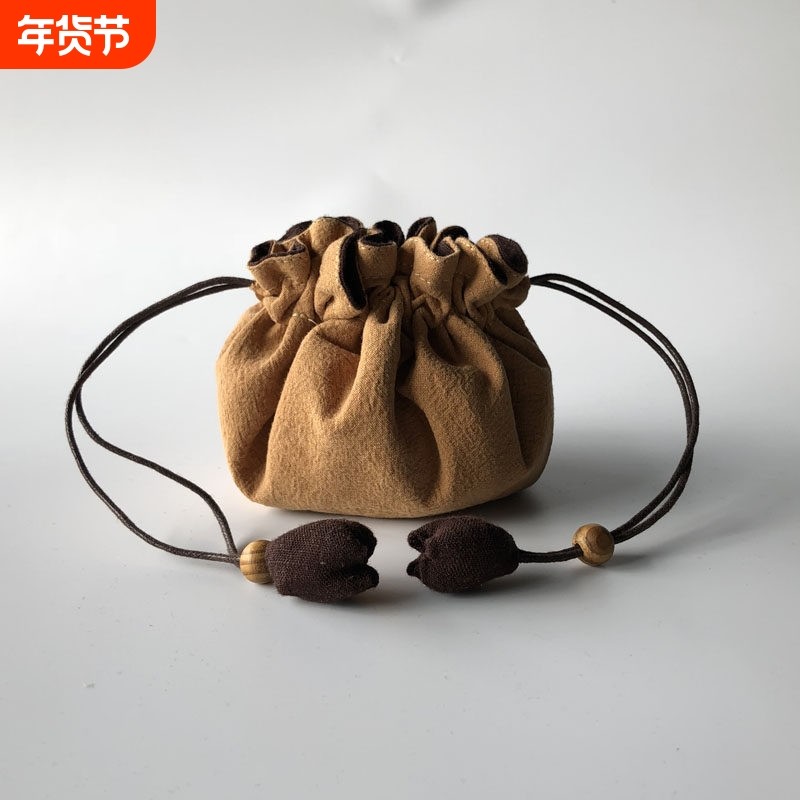 创意抽绳束口布袋化妆品收纳包手串佛珠饰品收纳袋锦囊夹棉文玩袋,饰品/流行首饰/时尚饰品新,首饰袋,淘宝优惠券,粉丝福利购,淘宝优惠卷