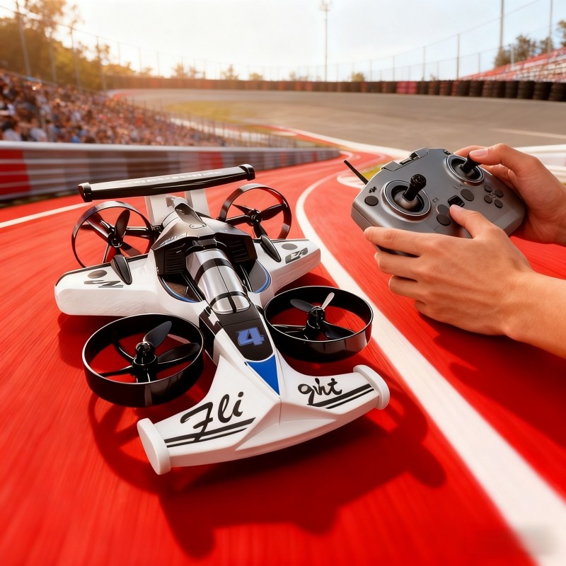 儿童无人机玩具赛车路空两栖双模式遥控飞行器模型男女孩礼物