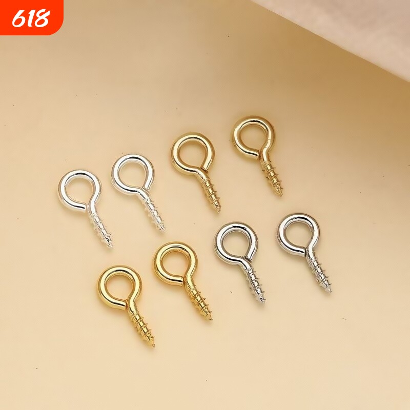 羊眼钉自攻螺丝羊角钉带圈吊环挂件挂钩吊坠diy手工饰品文玩配件