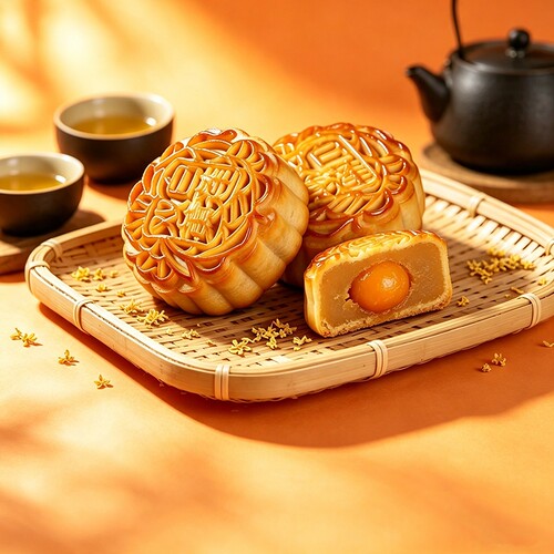 80g中秋月饼蛋黄传统广式莲蓉豆沙板栗糕点零食客乡椰蓉下午茶