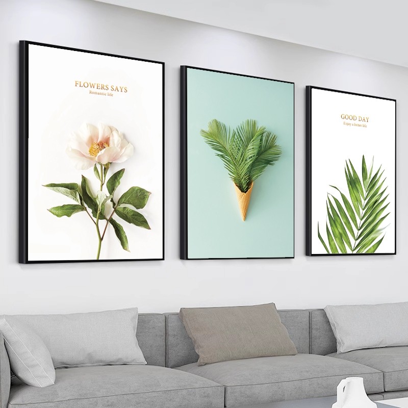 2025新款客厅装饰画三联沙发背景墙挂画现代简约大气壁画卧室墙画