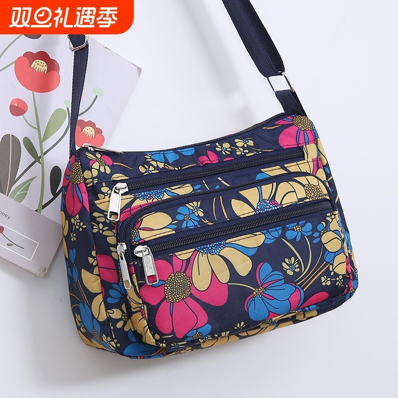 韩版牛津布手机包轻便大容量女包帆布包单肩斜挎包女妈妈休闲小包