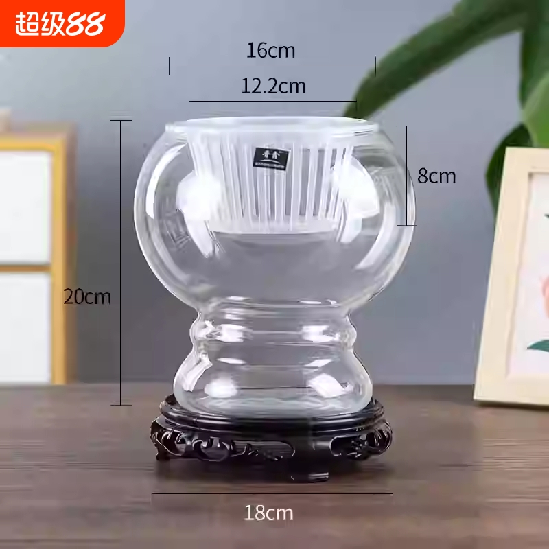 水培植物玻璃花瓶水养绿萝绿植插花器皿客厅桌面装饰摆件特大号