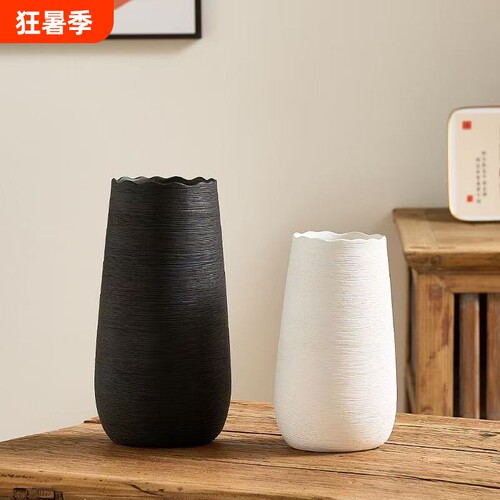 福运佳拉丝陶瓷手工花瓶
