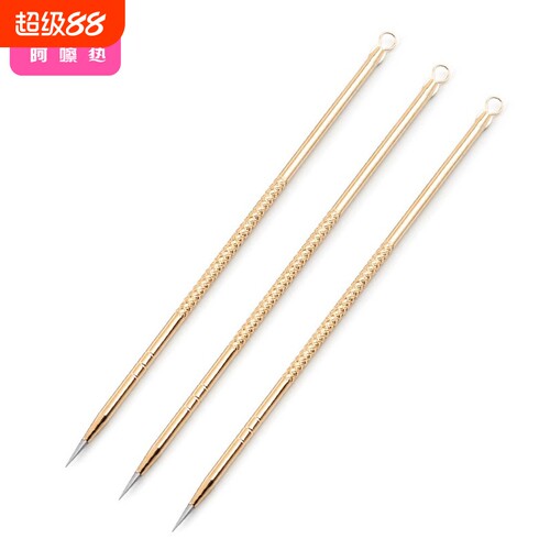 粉刺针AD1sn0-家用便携式脸部清洁工具粉刺针金色挤痘痘粉刺用