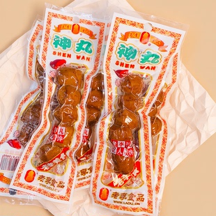 老李神丸22g温州特产休闲卤味猪肉丸子贡丸真空小包装零食小吃